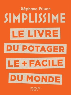 cover image of SIMPLISSIME POTAGER